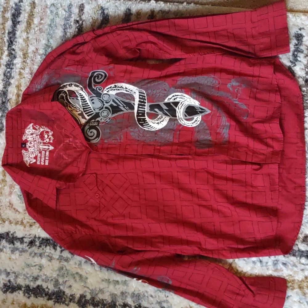 Red and black Vercho shirt